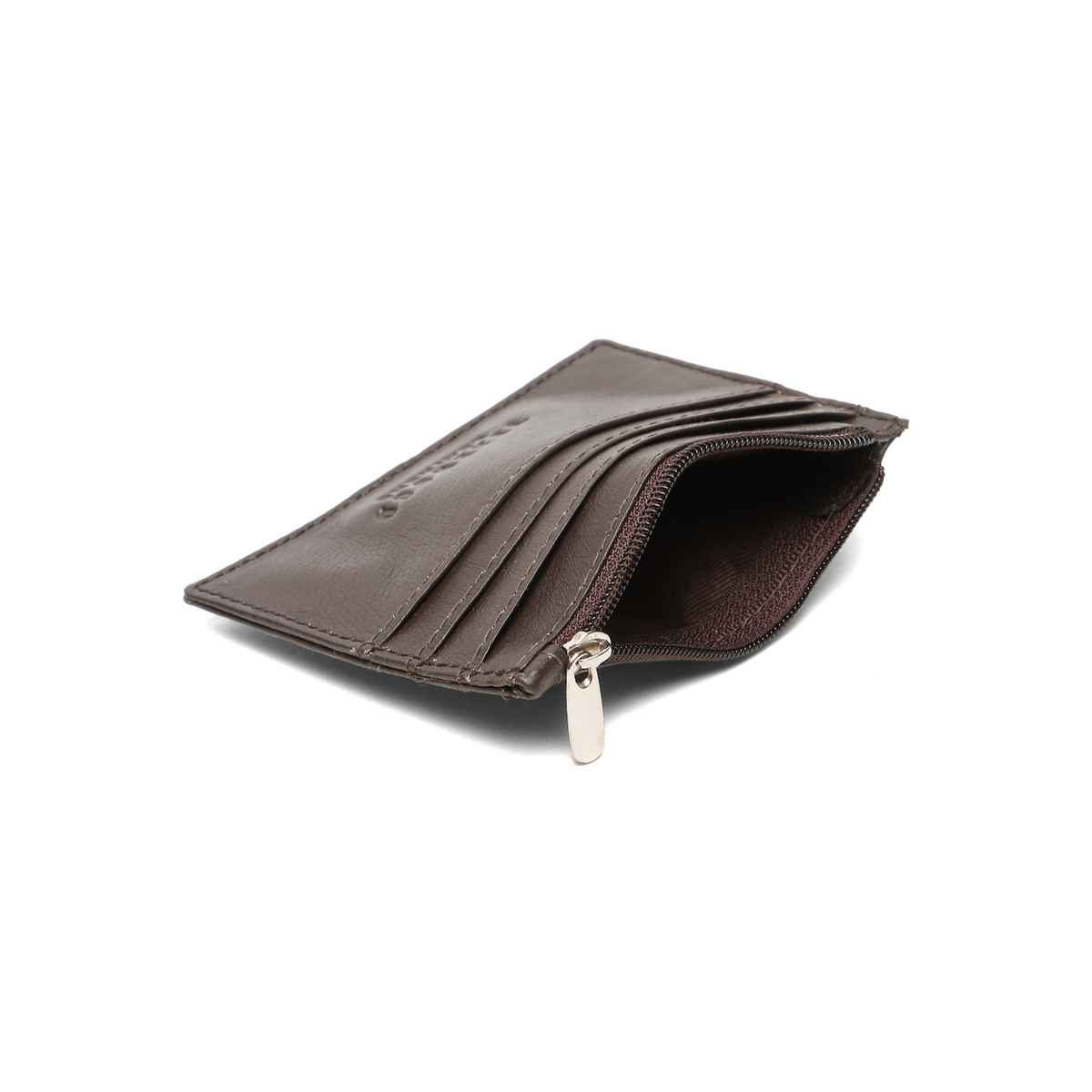Teakwood Men's Solid Genuine Leather Wallet | Brown - One Size