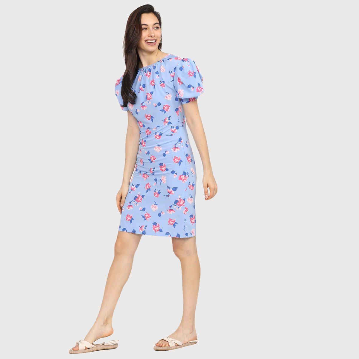 Tokyo Talkies Women's A-Line Midi Dress | Blue - S