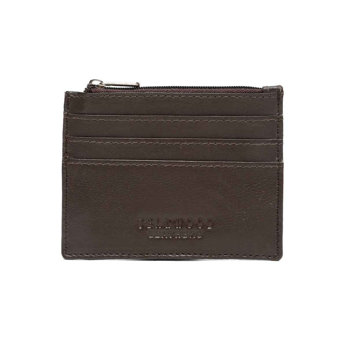 Teakwood Men's Solid Genuine Leather Wallet | Brown - One Size