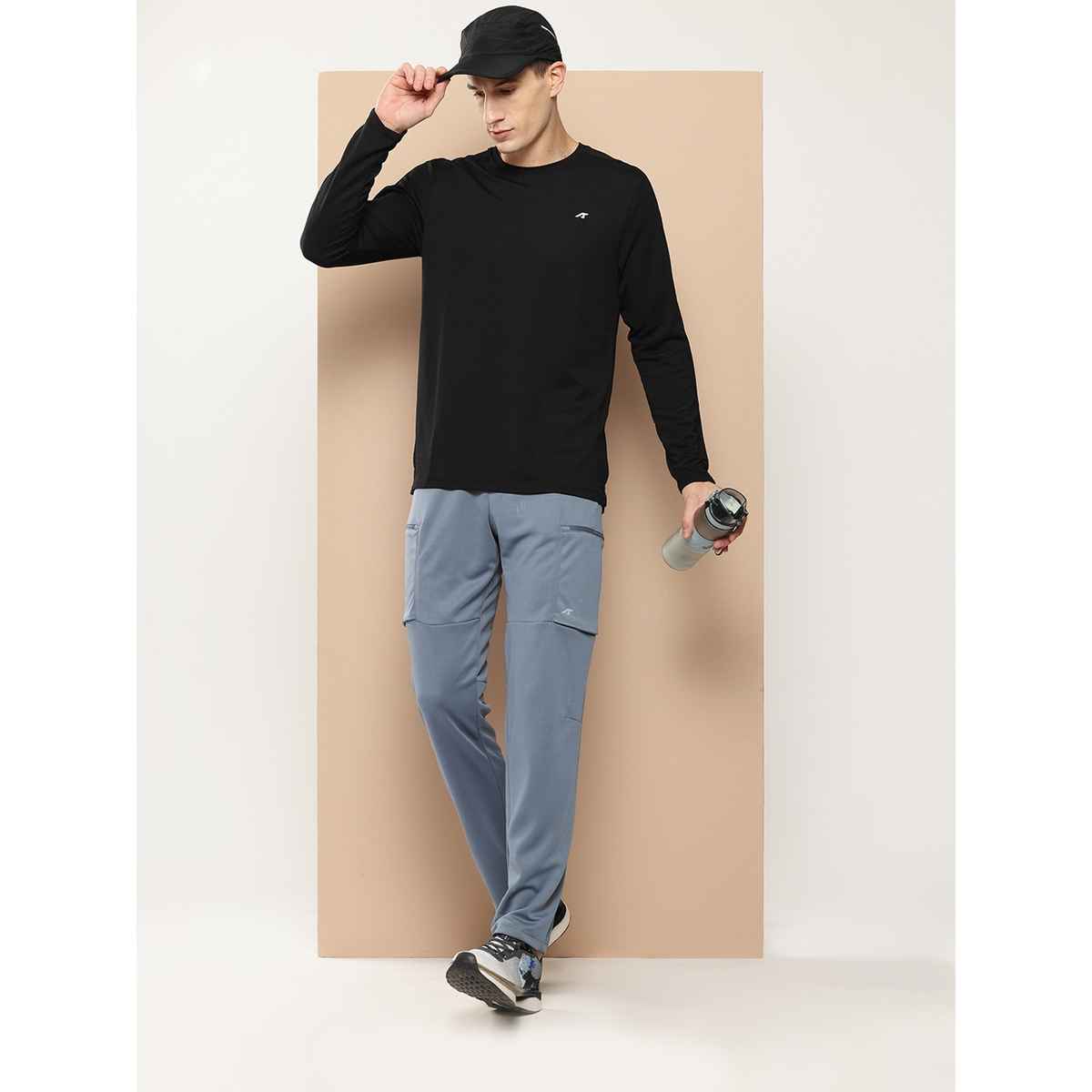 Alcis Men's Round Neck Tee | Black - S