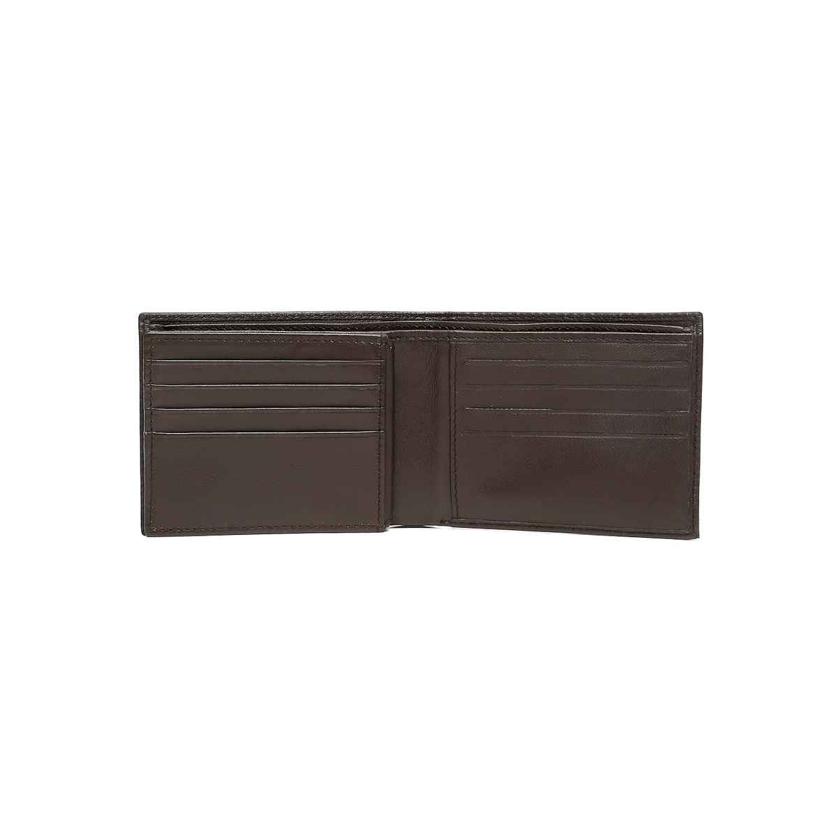 Teakwood Men's Solid Genuine Leather Bi-Fold Wallet | Brown - One Size