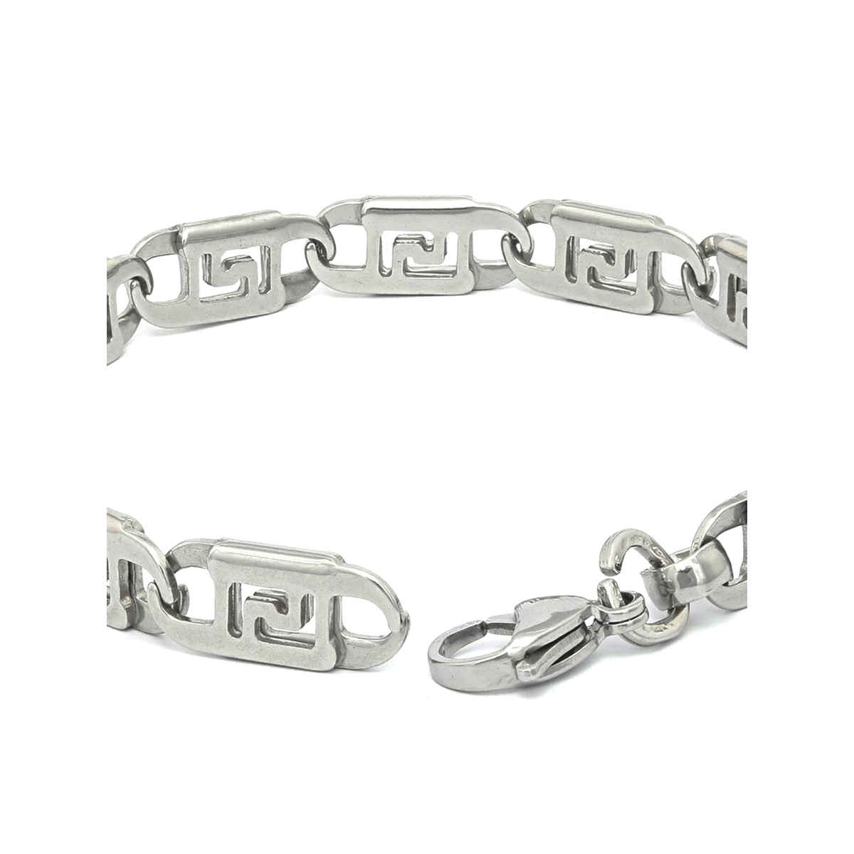 Prita By Priyassi Contemparory Sliver Plated Link Bracelet