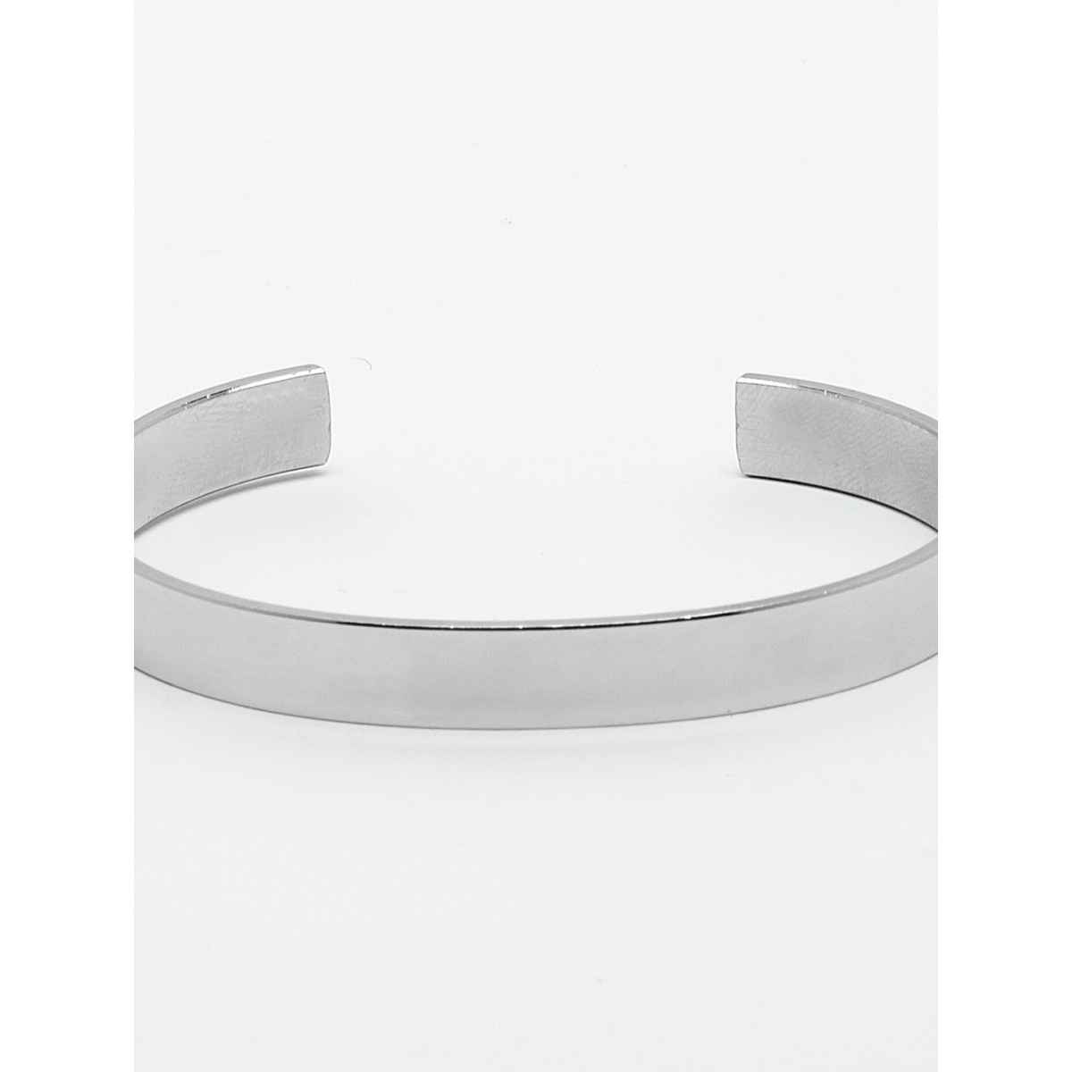 NVR Men's Silver Stainless Steel Cuff Bracelet | NVR2368