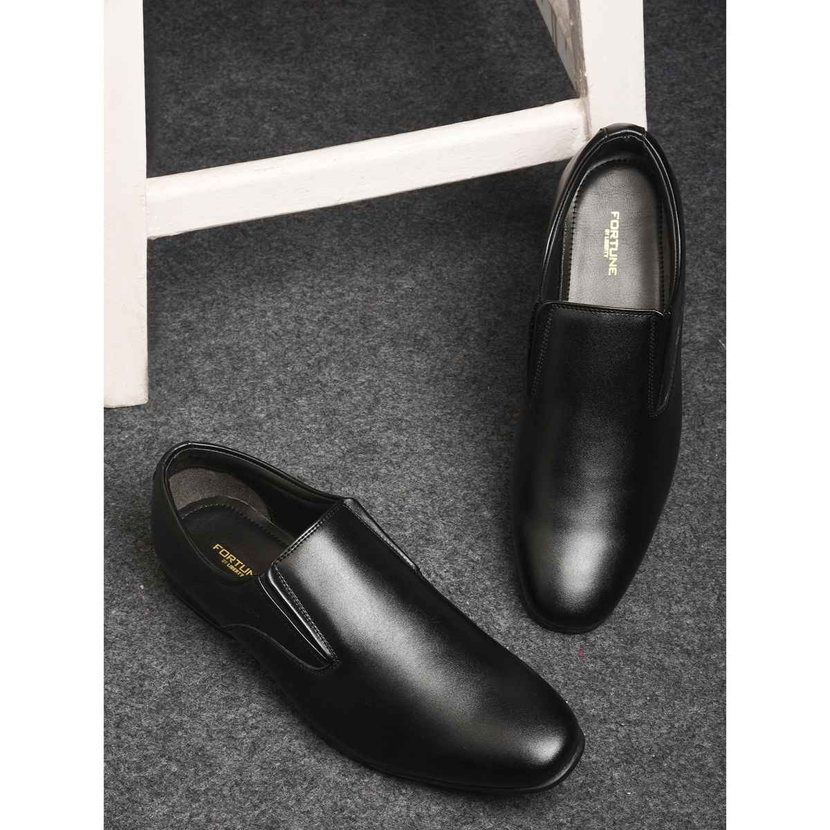 Liberty Robert-1 Black Pu Formal Non Lacing Mens - 8 UK