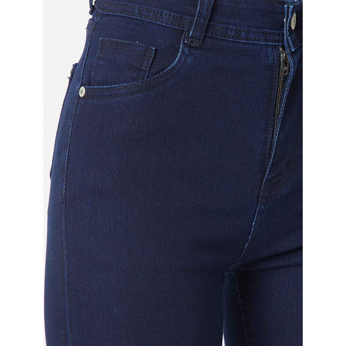 Miss Chase Women s Heart Of Darkness Skinny Jeans | Navy Blue | 32