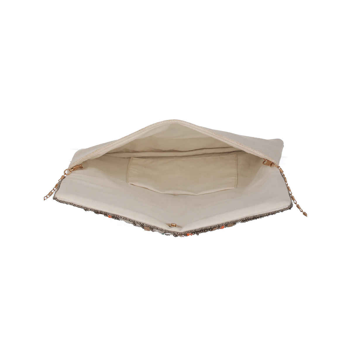 Priyaasi Women's Embellished Fabric 500 ml Sling Bag | Multicolour - Free Size