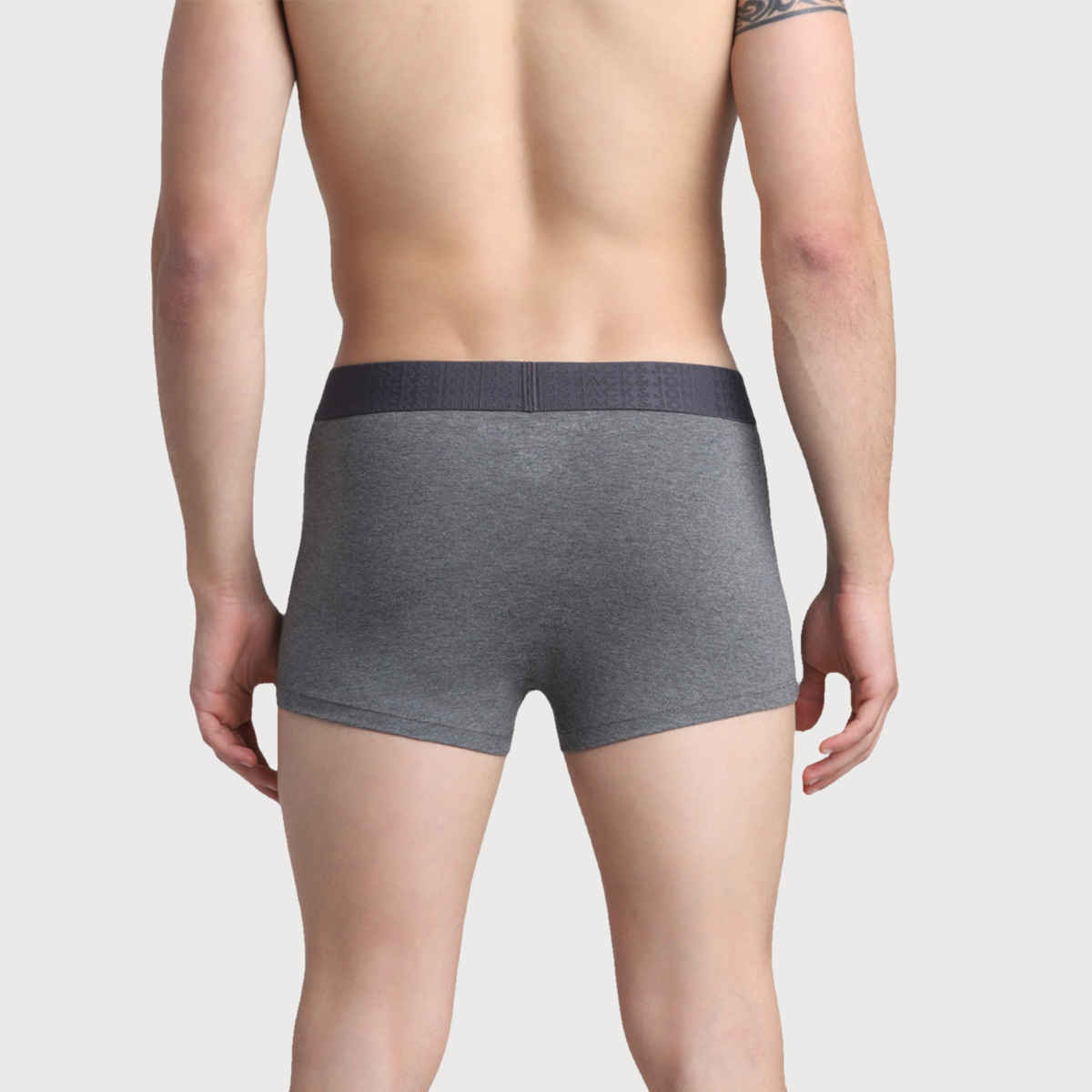 JACK & JONES Men's Grant Trunk | Pack of 2 | Dark Grey Melange - L