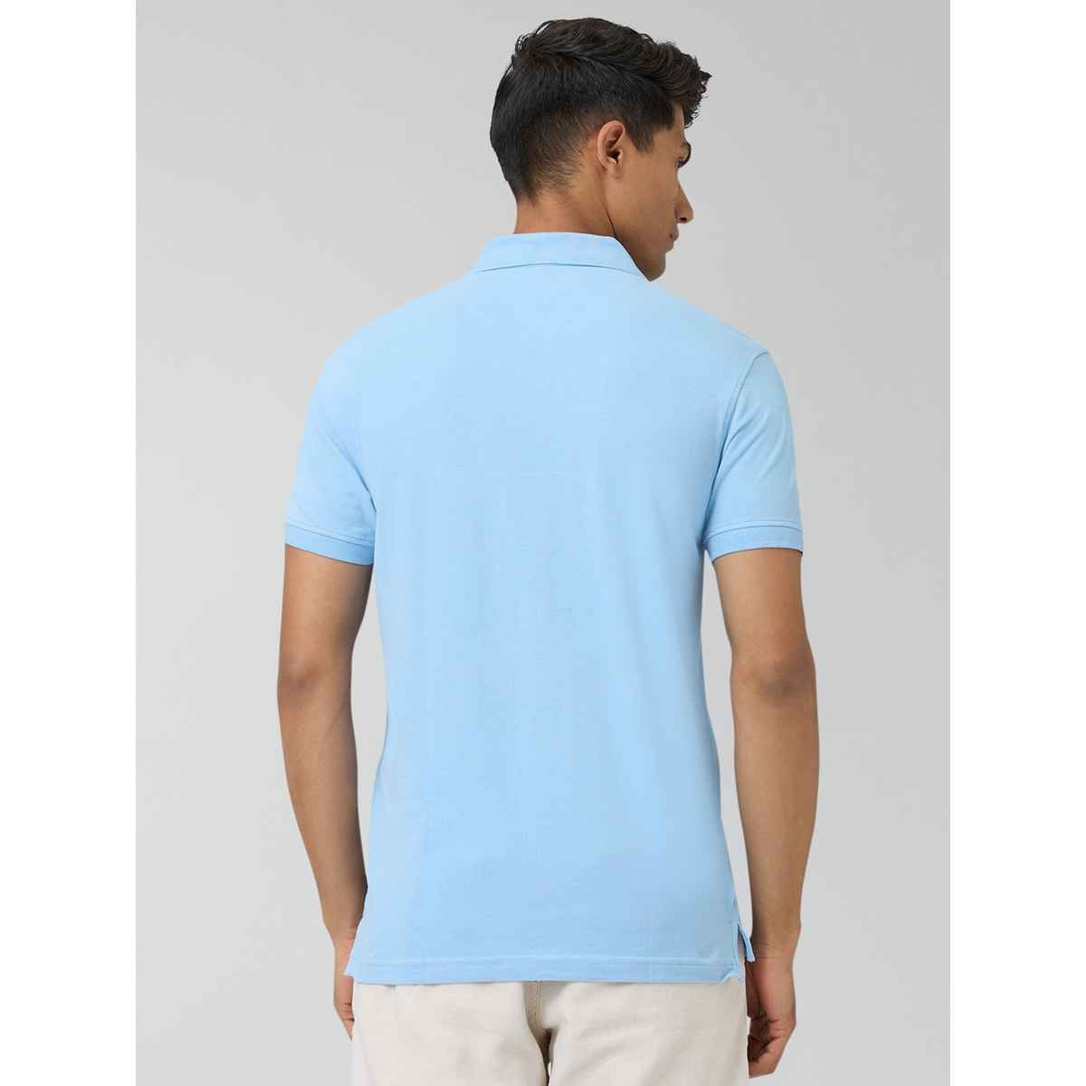 XYXX Nova Polo T-shirt - Sky Blue | Super Combed Cotton | L