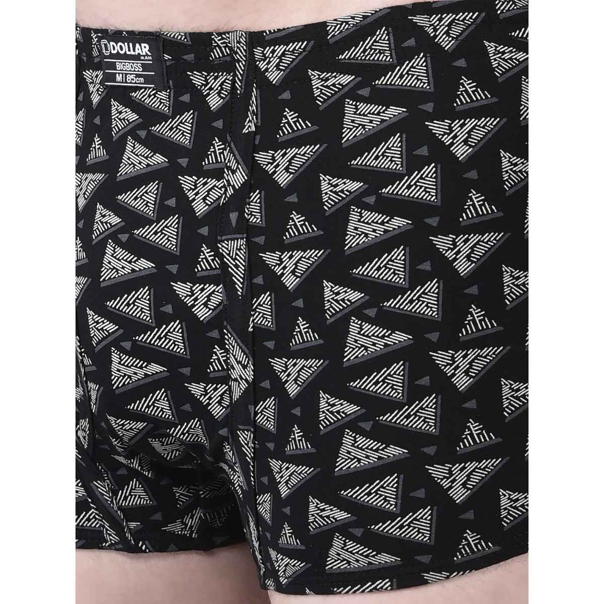 Dollar Bigboss Men's Soft Combed Cotton Printed Trunk | Pack Of 2 | Assorted - XXL
