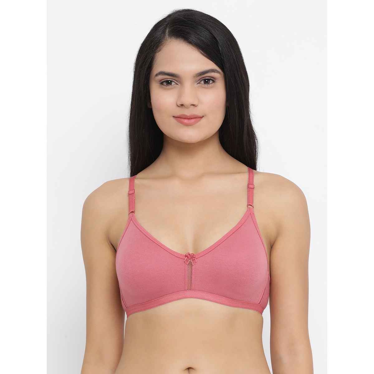 Clovia Women Non-Padded Non-Wired Full Cup T-Shirt Bra - Beige, Light Pink | 32D