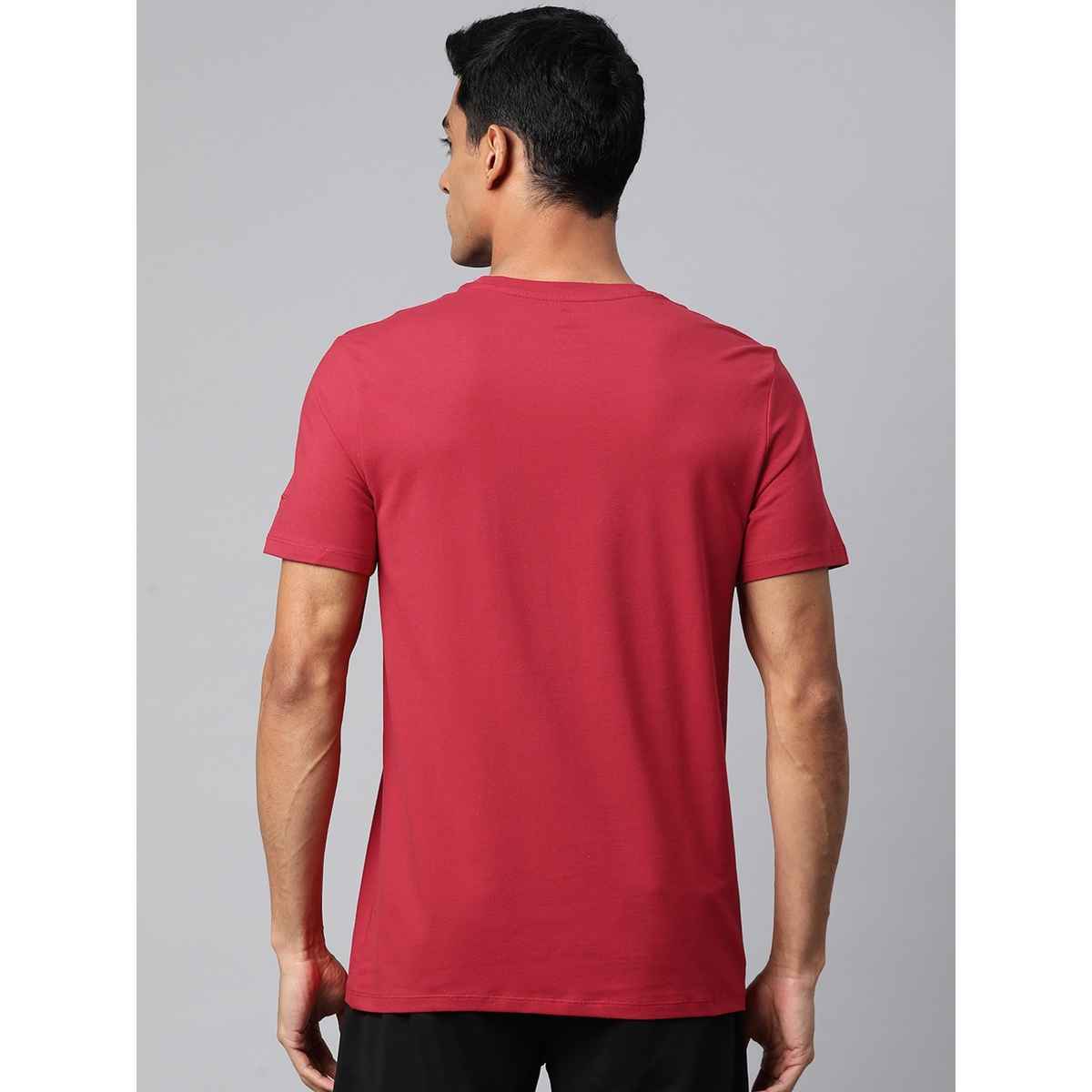 Alcis Men's Cotton Lycra Tee | Red | S