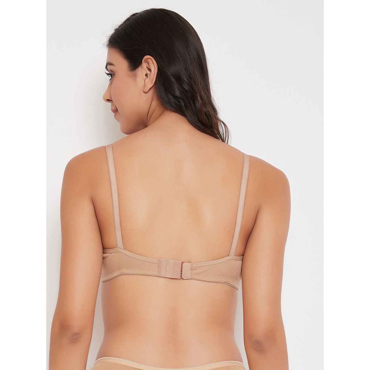 Clovia Women Non-Padded Non-Wired Full Cup T-Shirt Bra - Beige, Light Pink | 38B