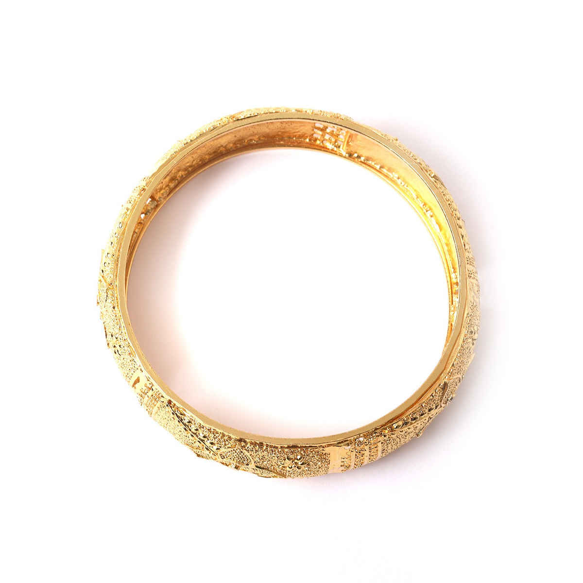 Youbella Traditional 1 Gm Gold Jewellery Gold Plated Bangle Set For Women (Golden)(Ybbn - 91519 - 2.6)