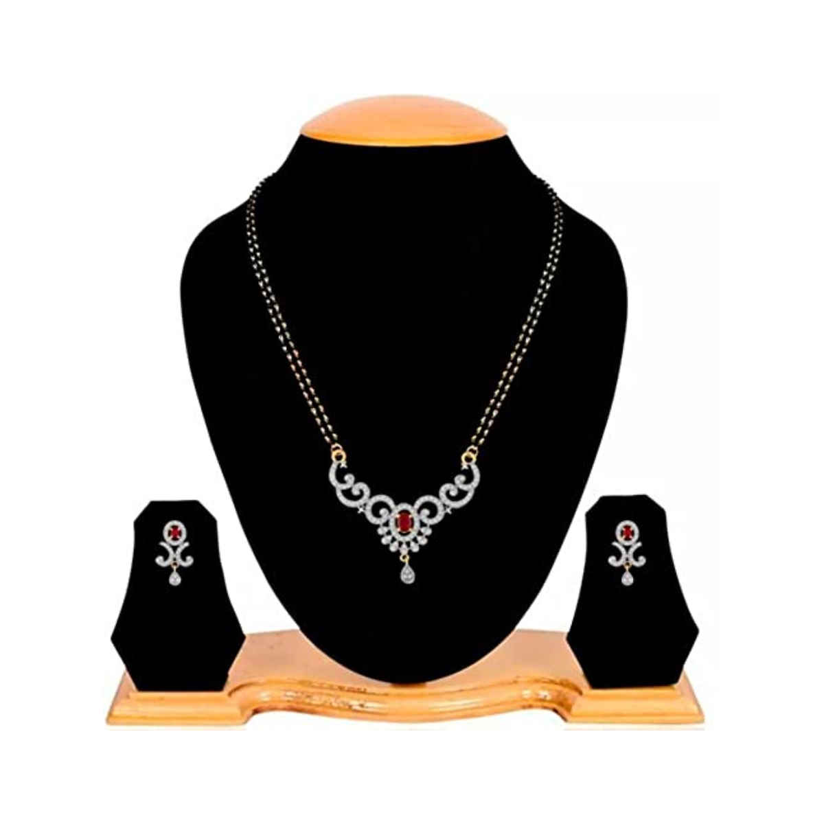 YouBella Latest Traditional Jewellery Gold Plated Mangalsutra for Women (YBMS - 10080A)