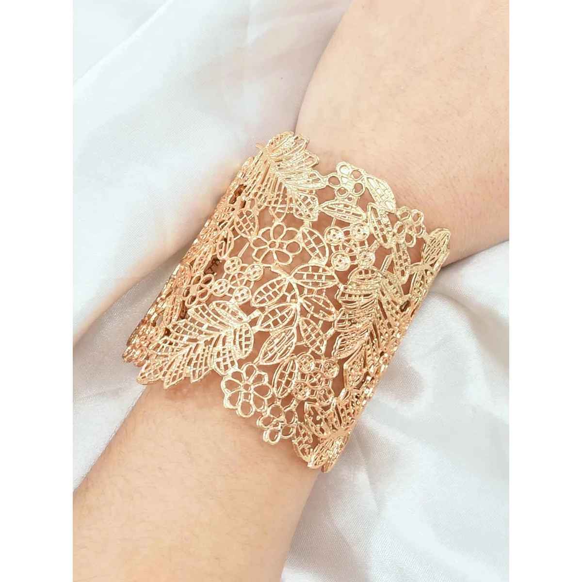 YouBella Fashion Jewellery Celebrity Inspired Cuff Bracelet for Women and Girls (YBBN - 92232)