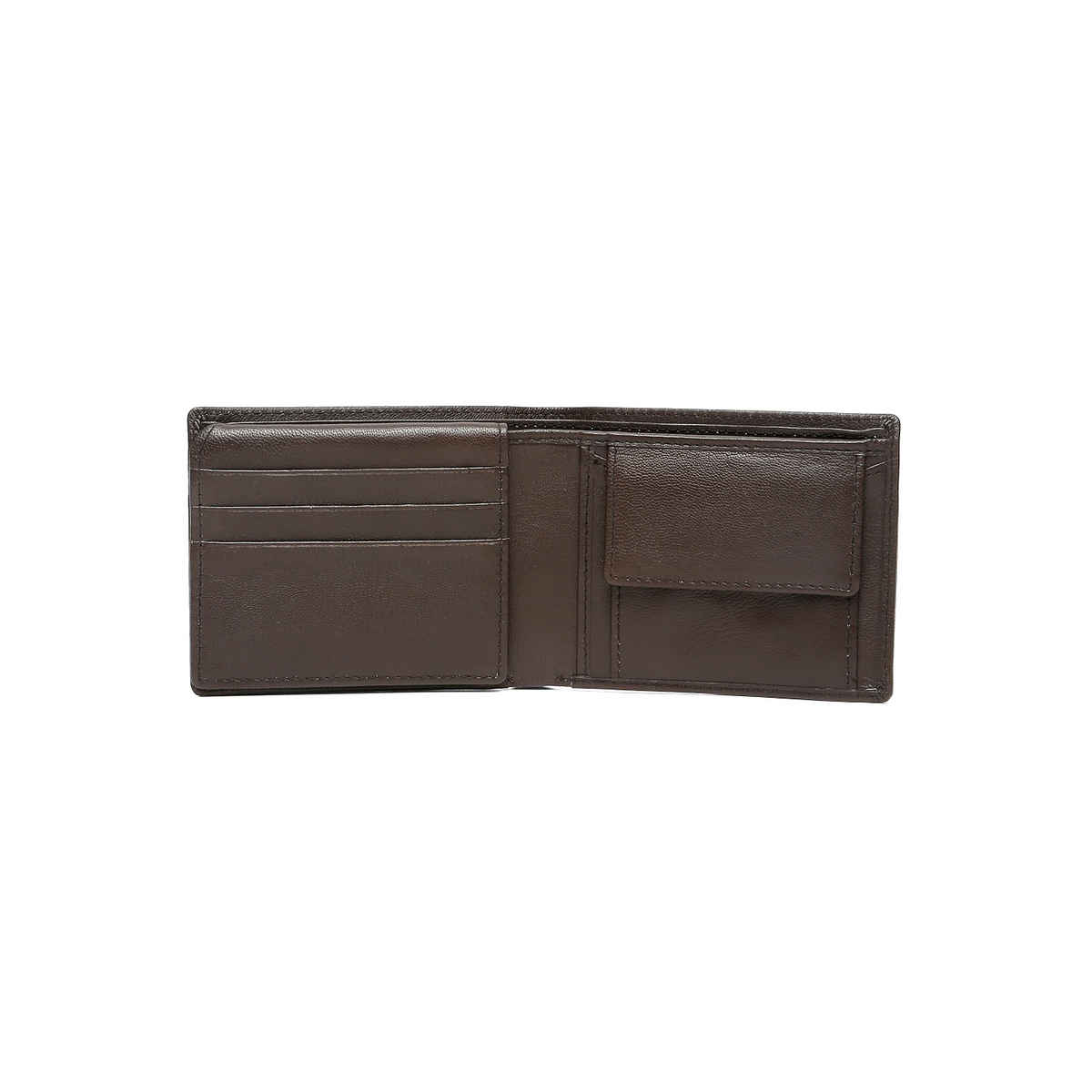 Teakwood Men's Solid Genuine Leather Wallet | Brown - One Size