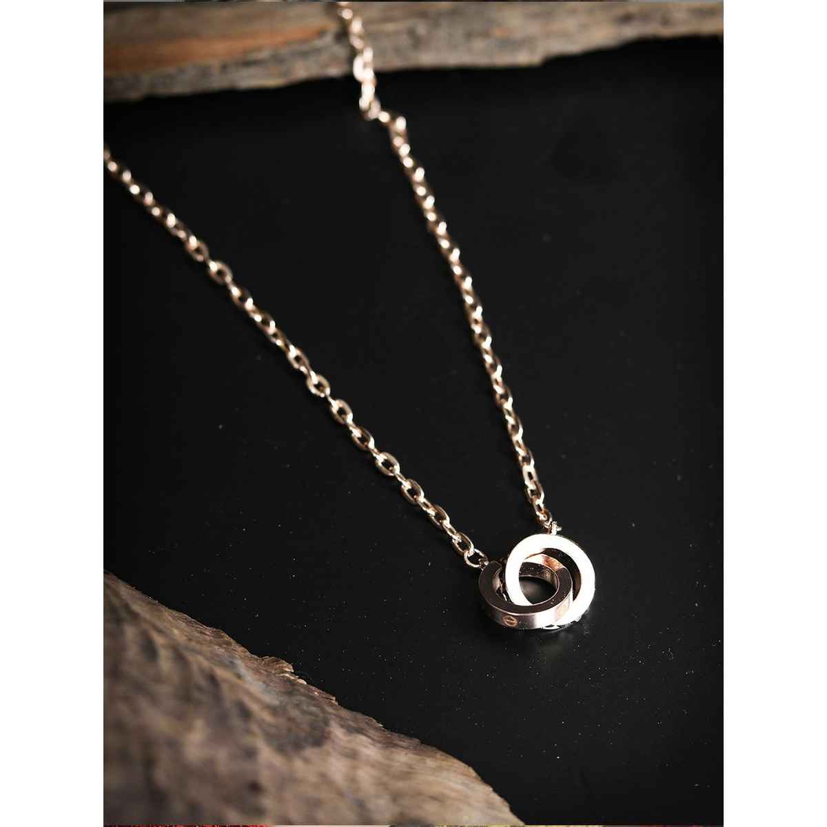 Priyaasi Priyaasi Rose Gold Plated Necklace