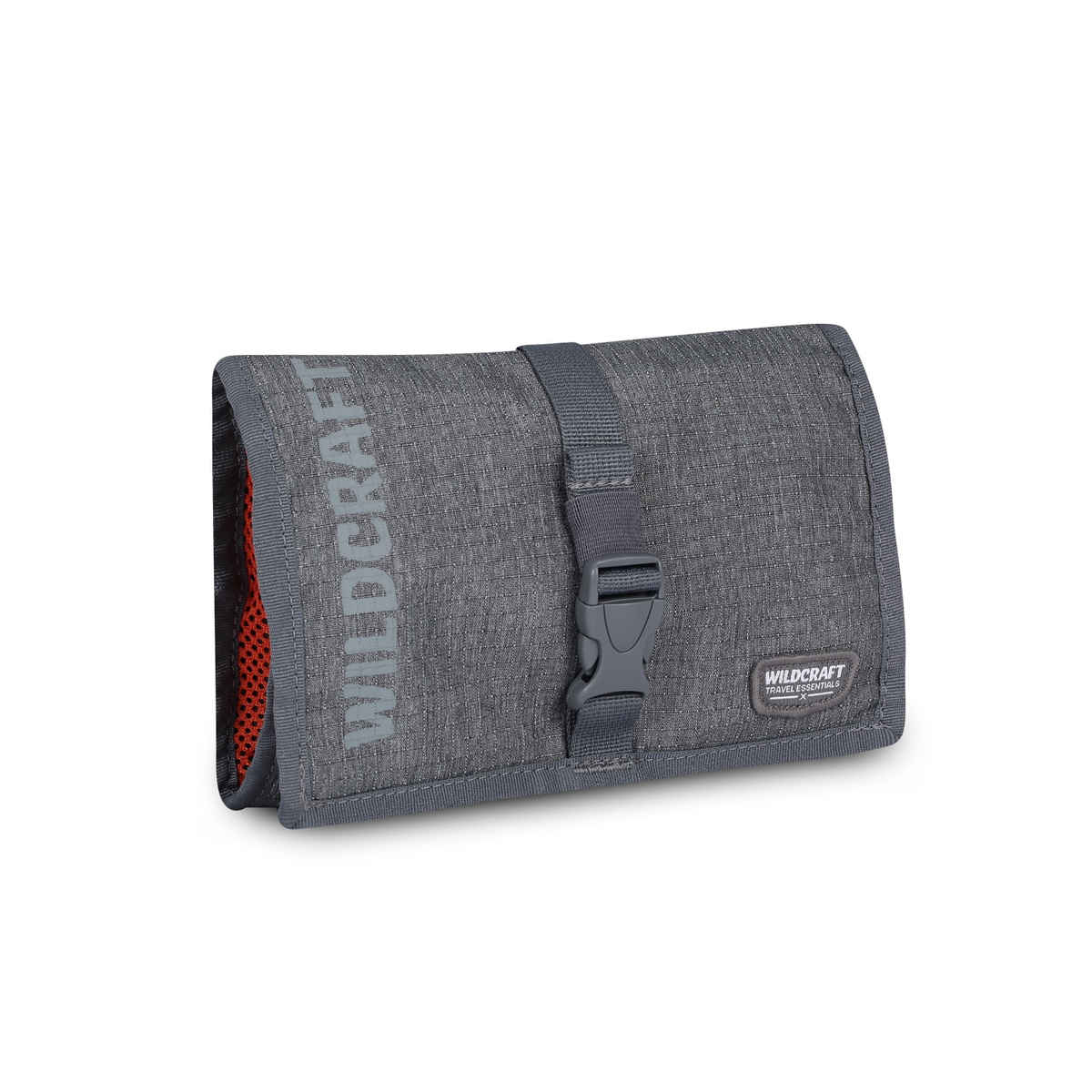 Wildcraft Unisex Textured Nylon 10 L Travel Toiletry Kit | Light Grey - Free Size