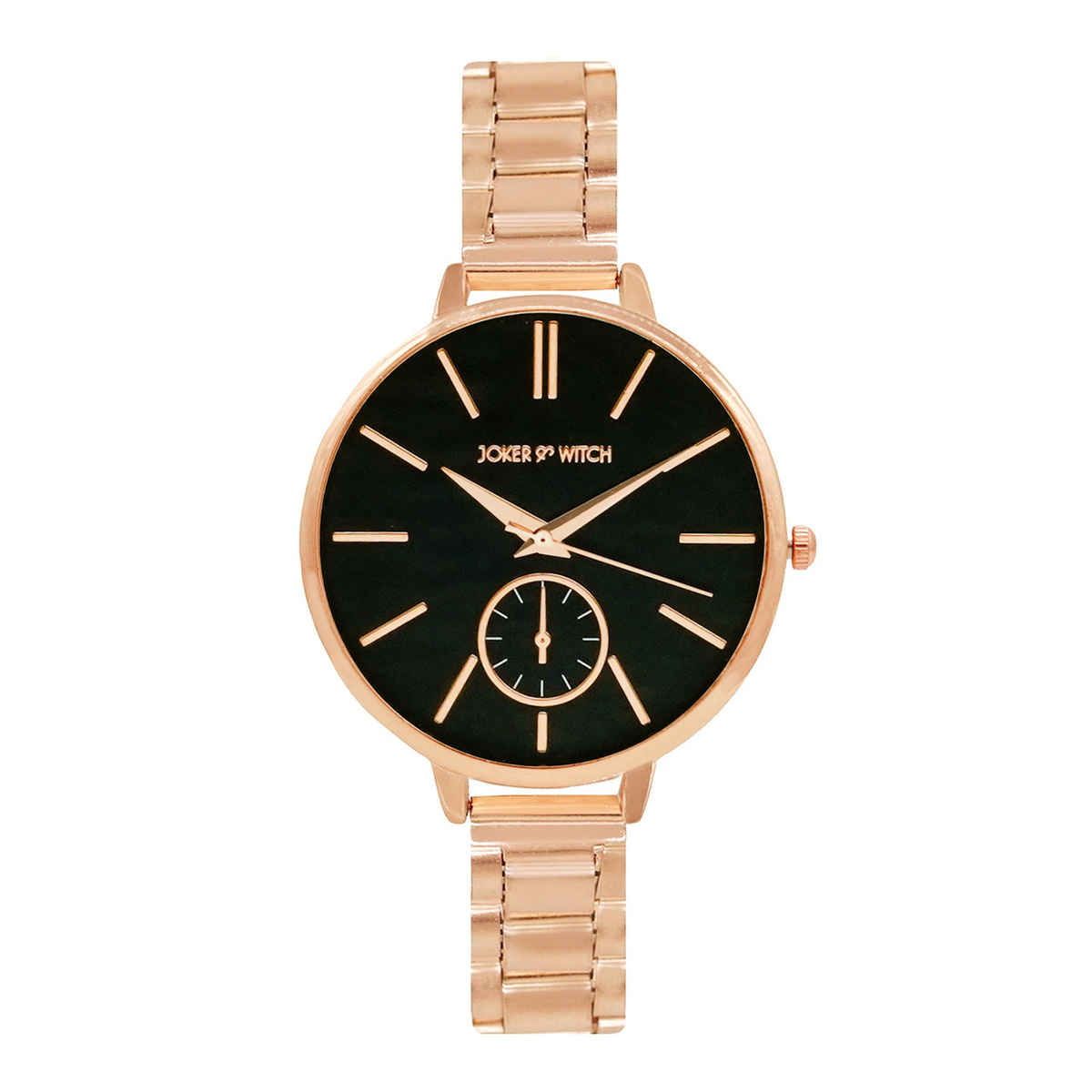 Joker & Witch Women's Stainless Steel Chrono Watch | Black