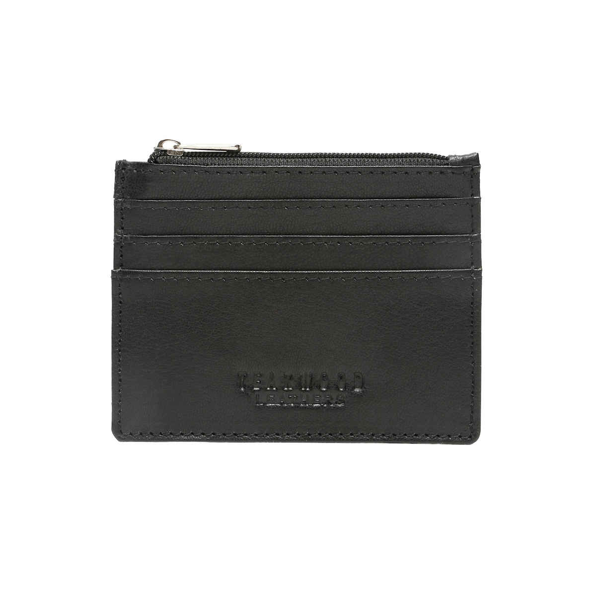 Teakwood Men's Solid Genuine Leather Wallet | Black - One Size