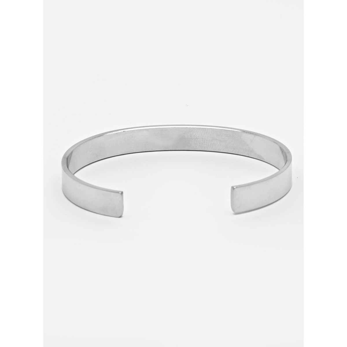 NVR Men's Silver Stainless Steel Cuff Bracelet | NVR2368