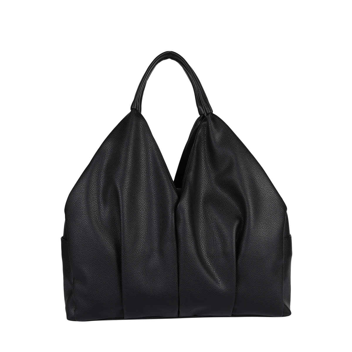 Mini Wesst Women's Textured PU 13.8 L Hobo Bag | Black - One Size