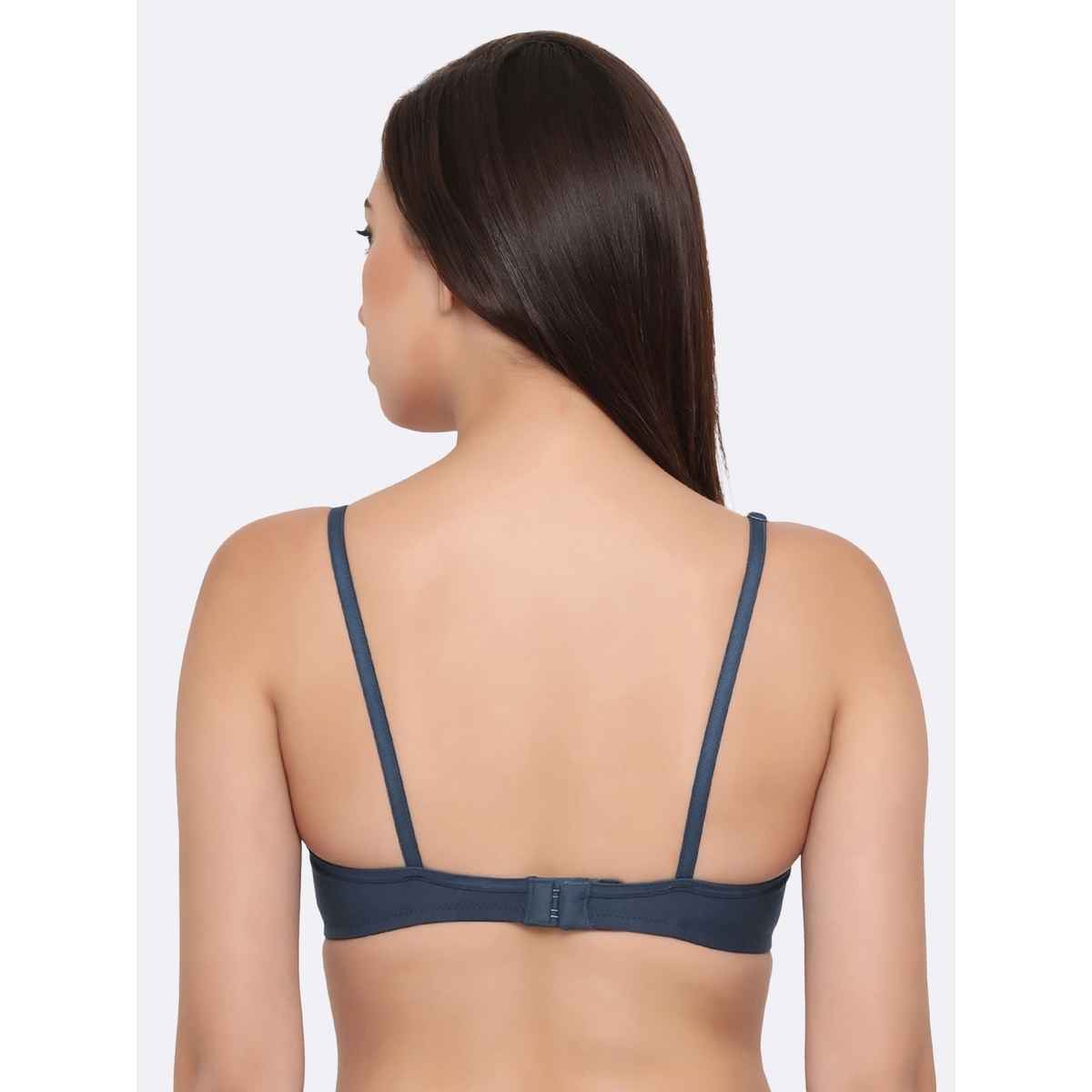 Clovia Women Non-Padded Non-Wired Full Coverage T-Shirt Bra - Blue, Lavender | 36C