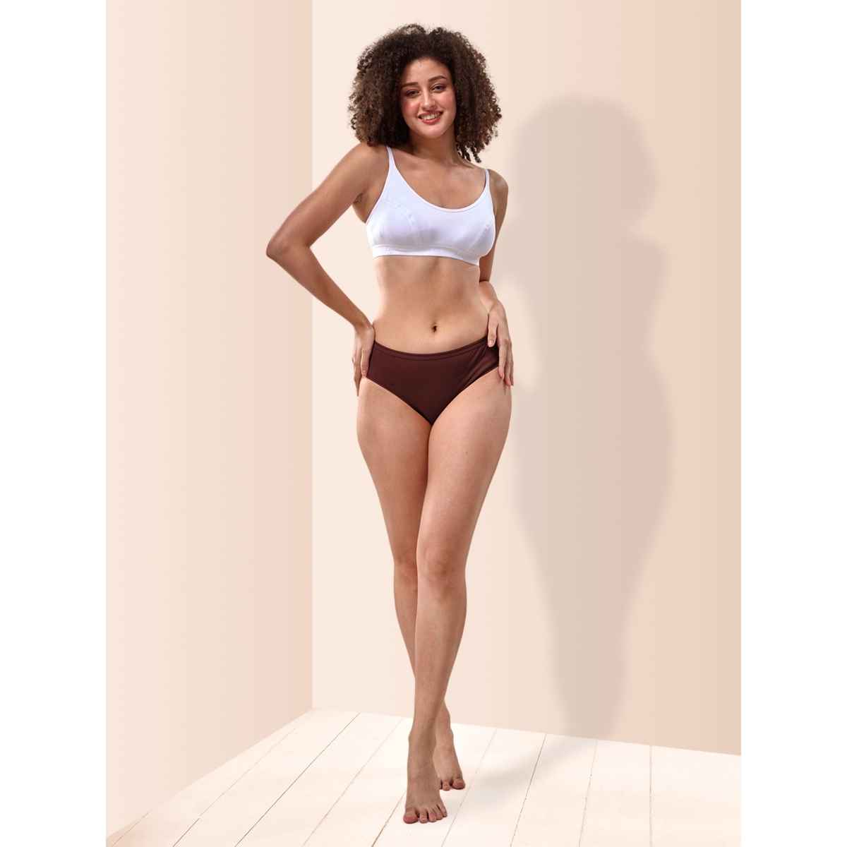 Lyra Women's Hipster Panty Solid | M (Colour May Vary)