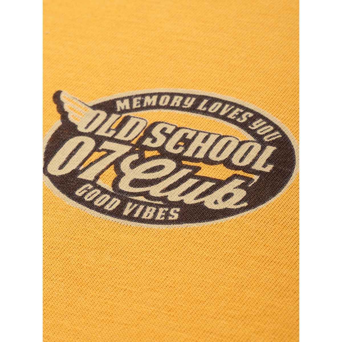 Dillinger Men's T-shirt Long Sleeve Pure Cotton Casual | Yellow - S