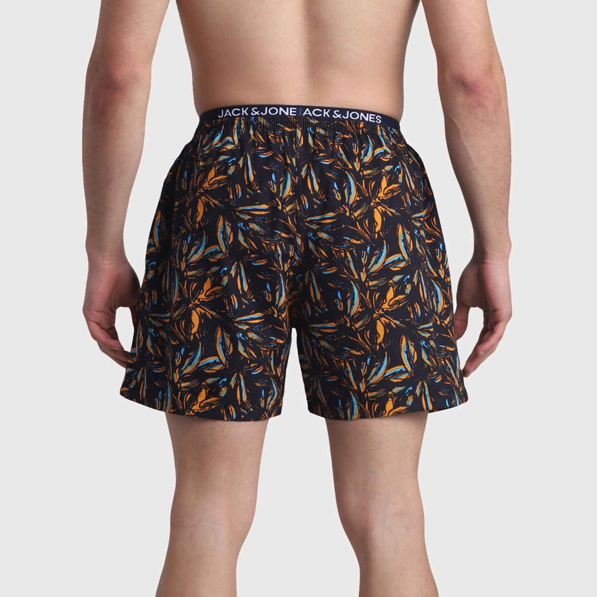JACK & JONES Men's Petals Boxer | Black Iris - XL