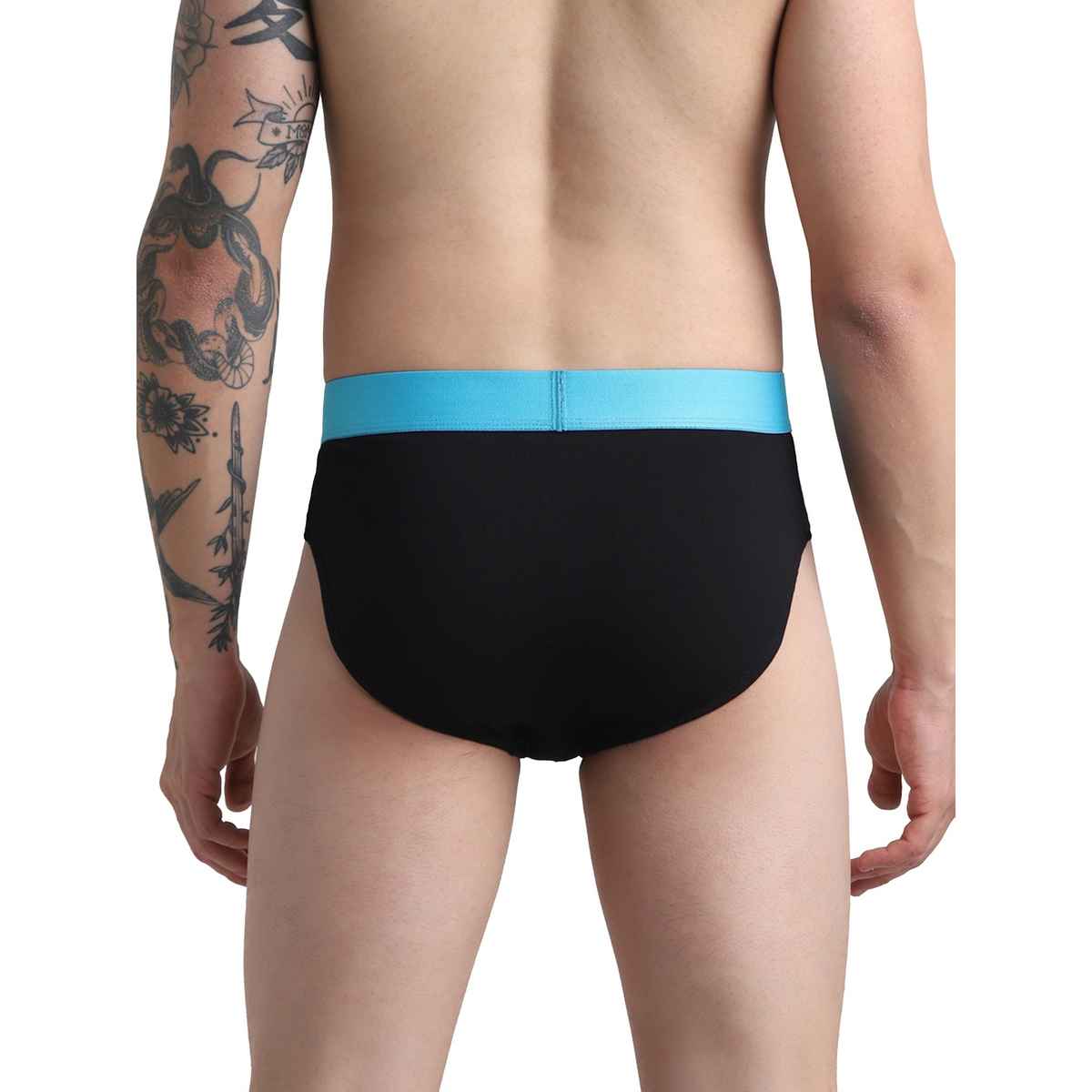 JACK & JONES Men's Mark Brief | Pack of 2 | Jet Black - M