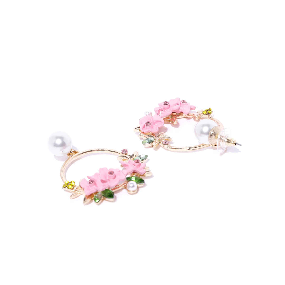 Youbella Jewellery Earrings For Women Floral Resin Earrings For Girls And Women (Pink)(Ybear - 32472)