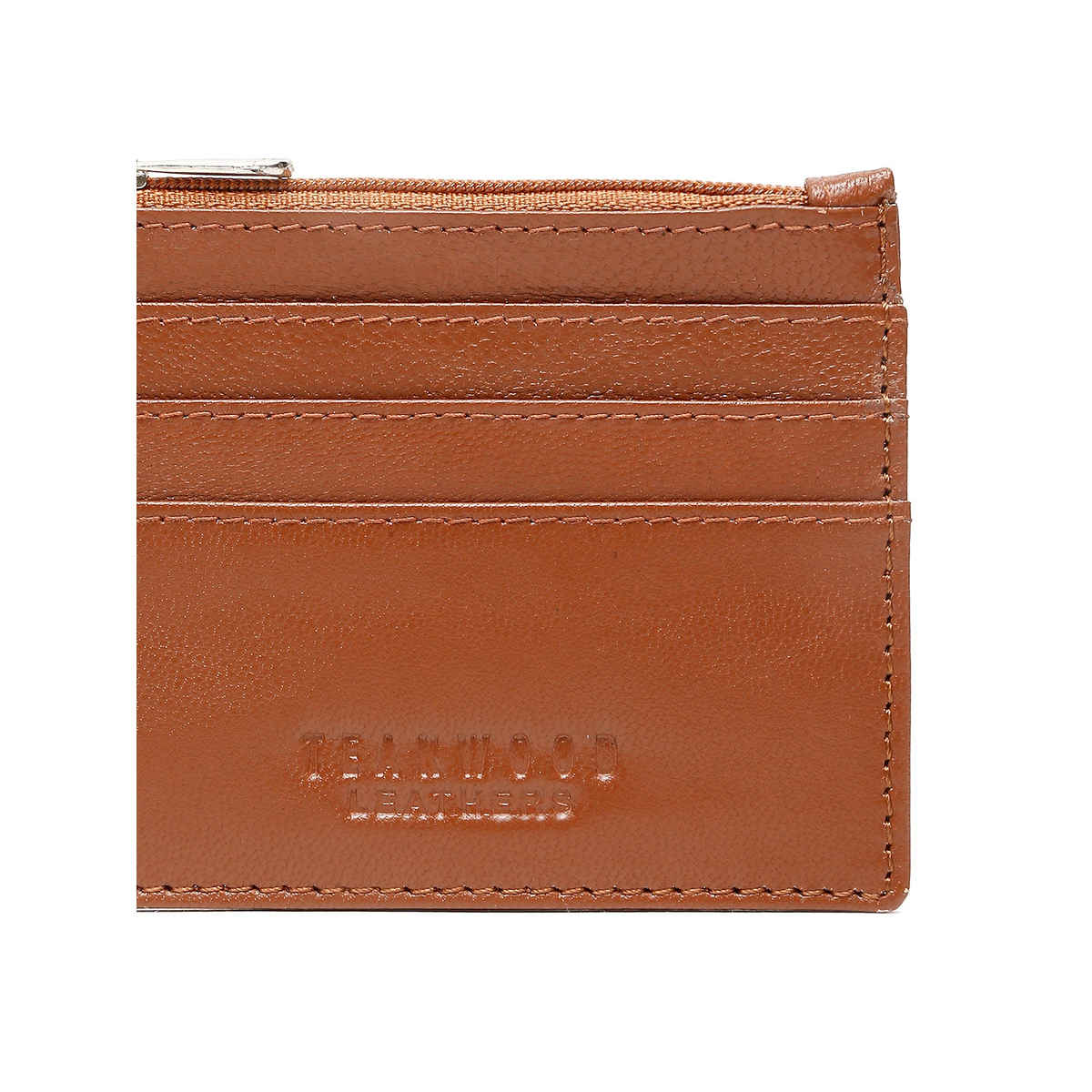 Teakwood Men's Solid Genuine Leather Wallet | Tan - One Size