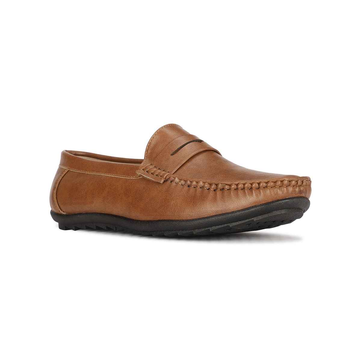 Bata Men's Loafers | Tan - UK 9