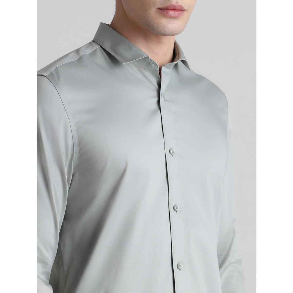 Jack & Jones Men's Slim Fit Shirt | Grey - S