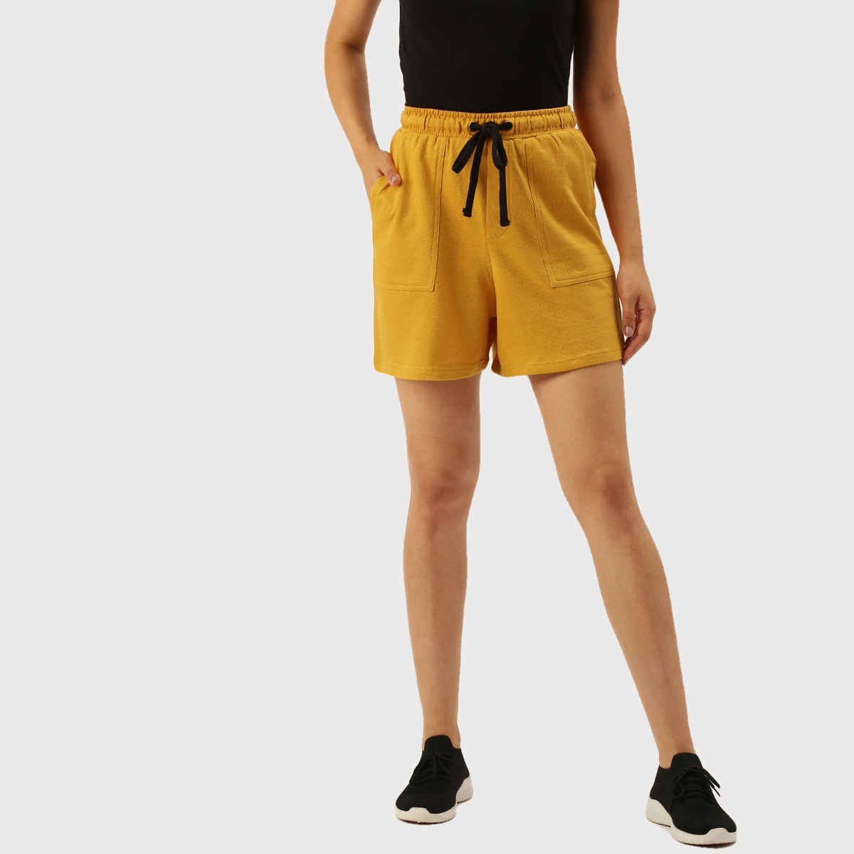 Arise Women's Shorts Aw206 Yellow | M