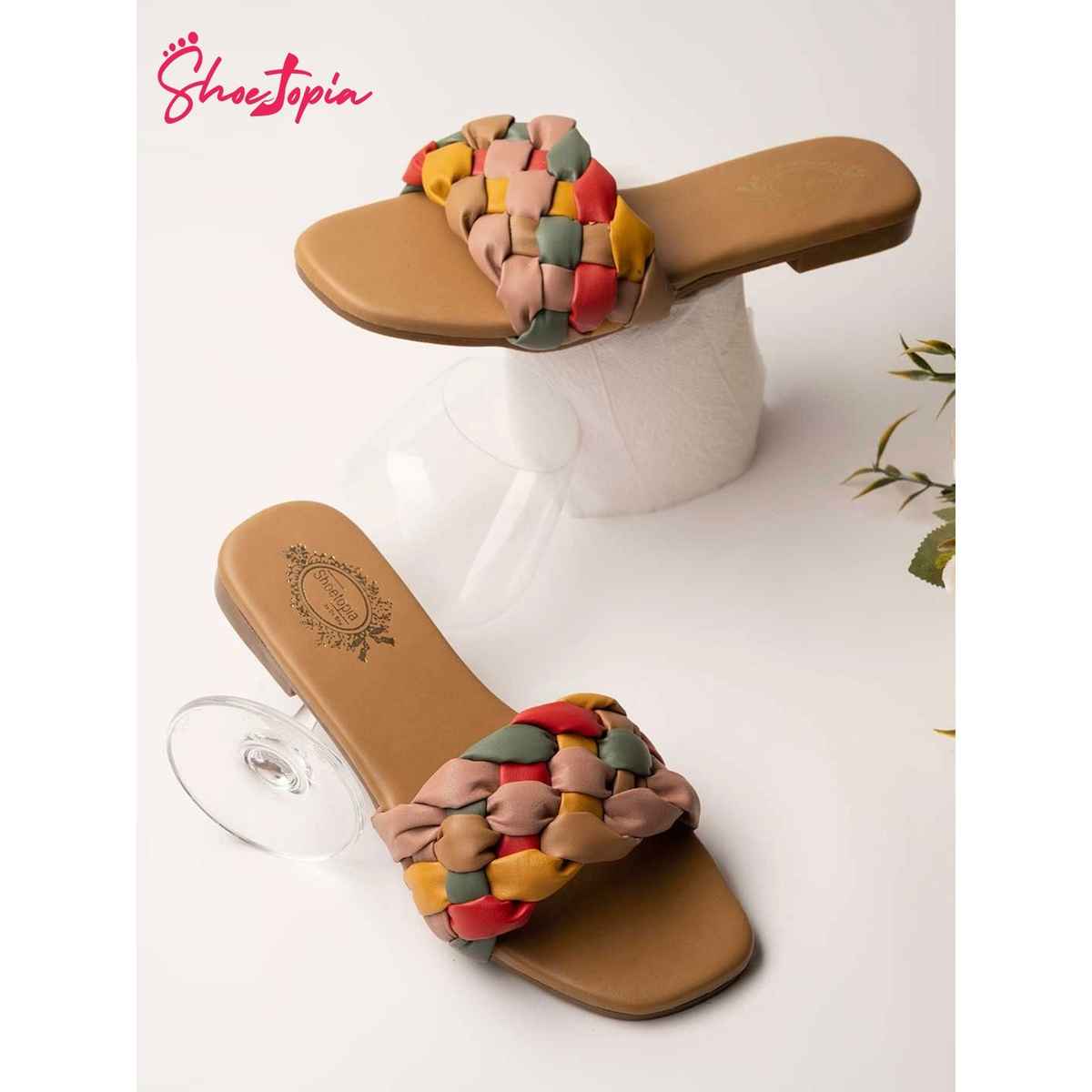 Shoetopia Women Tan Flats | UK 3