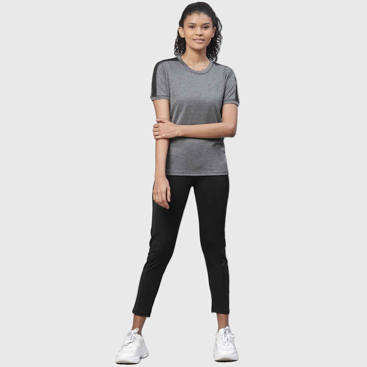 Chkokko Women's Yoga Track Pants Stretchable Gym Legging Tights | Black - L