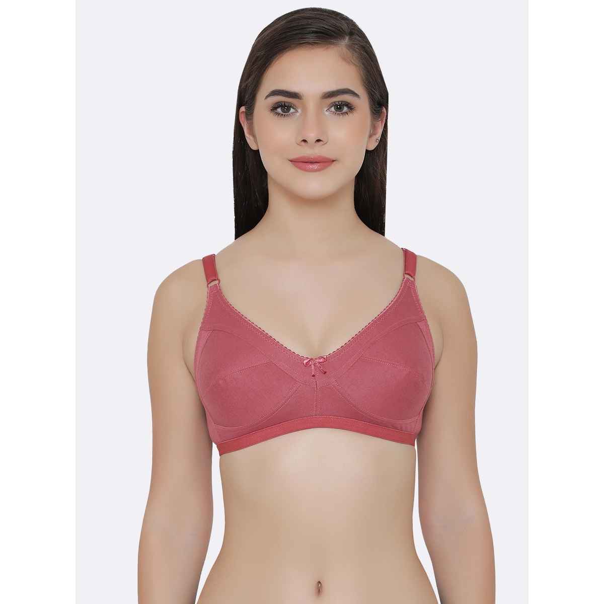 Clovia Women Non-Padded Non-Wired Full Cup T-Shirt Bra - Beige, Light Pink | 38B