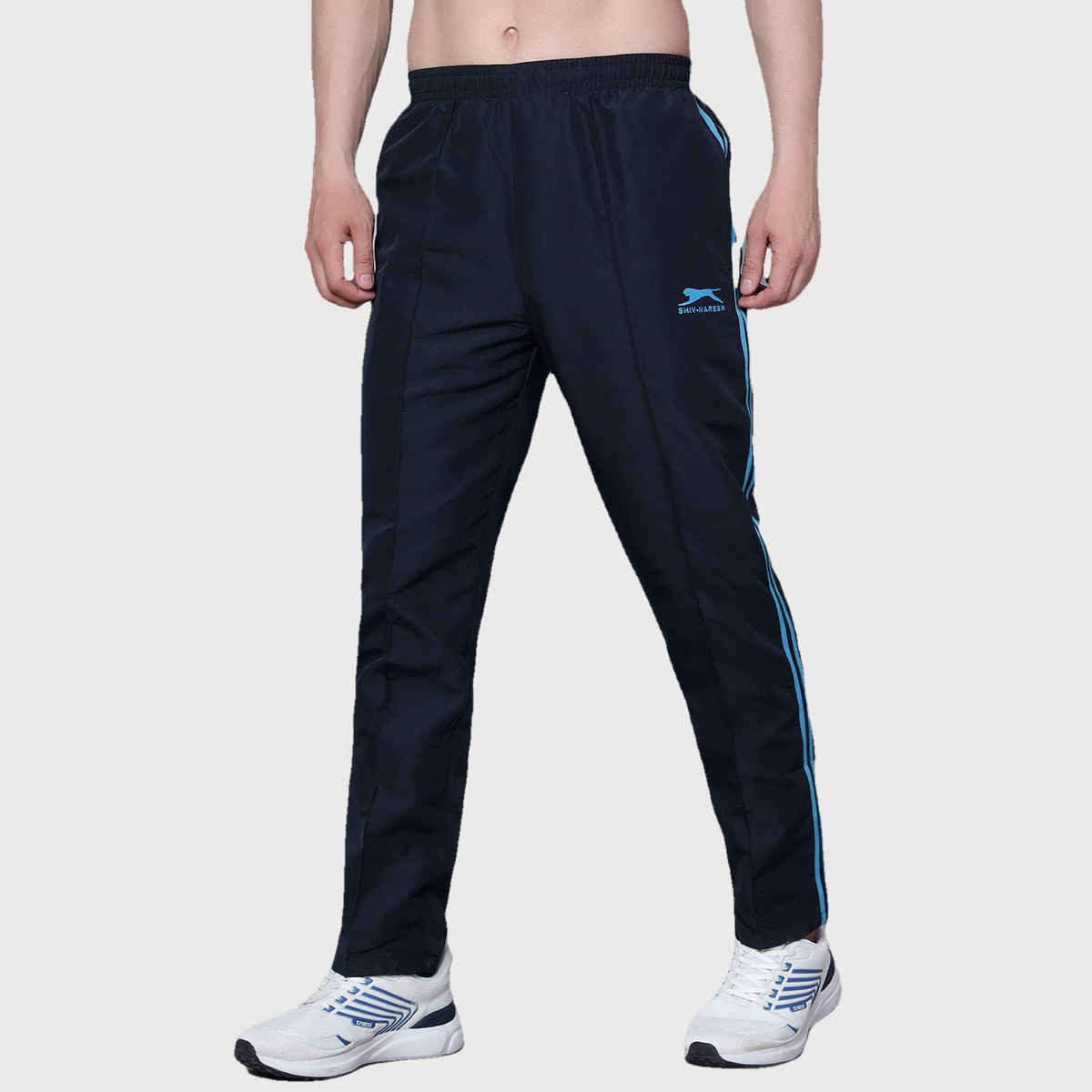 Shiv Naresh Men's Trackpant | 509 - Navy-Cyan | 2XL