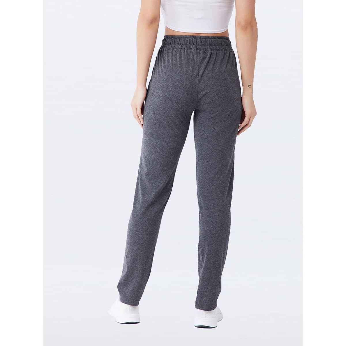 Modeve Women's Regular Fit Track Pants | Anthra - 2XL