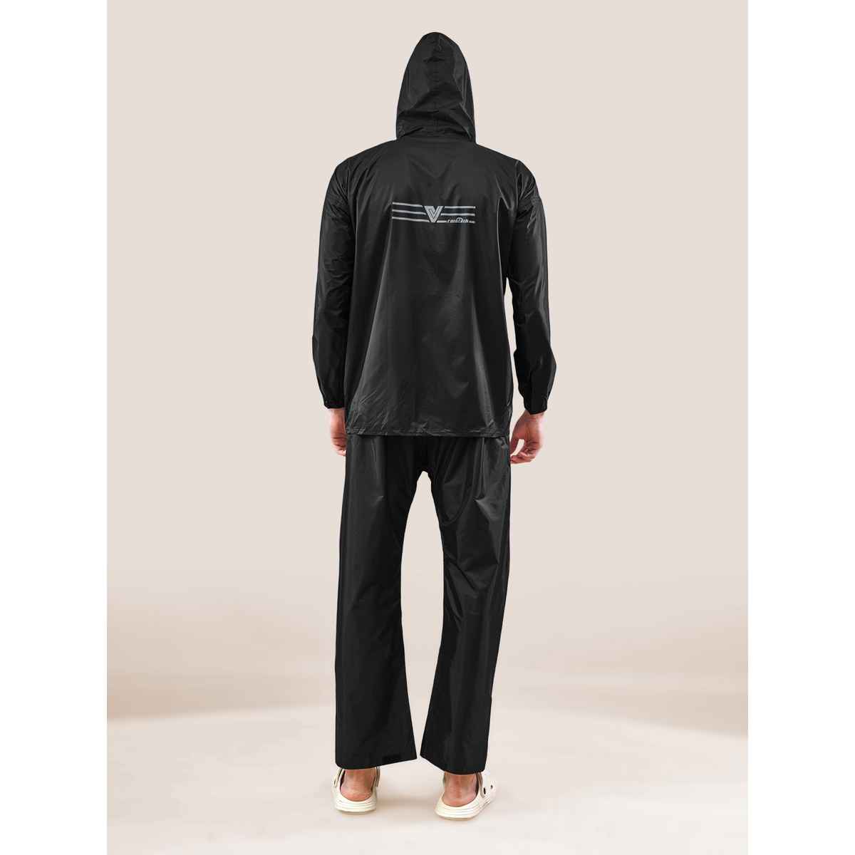 Lux Venus Reversible Rain Suit for Men - Black | 3XL