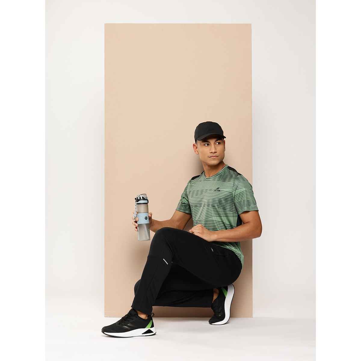 Alcis Men's Round Neck Tee | Green - S