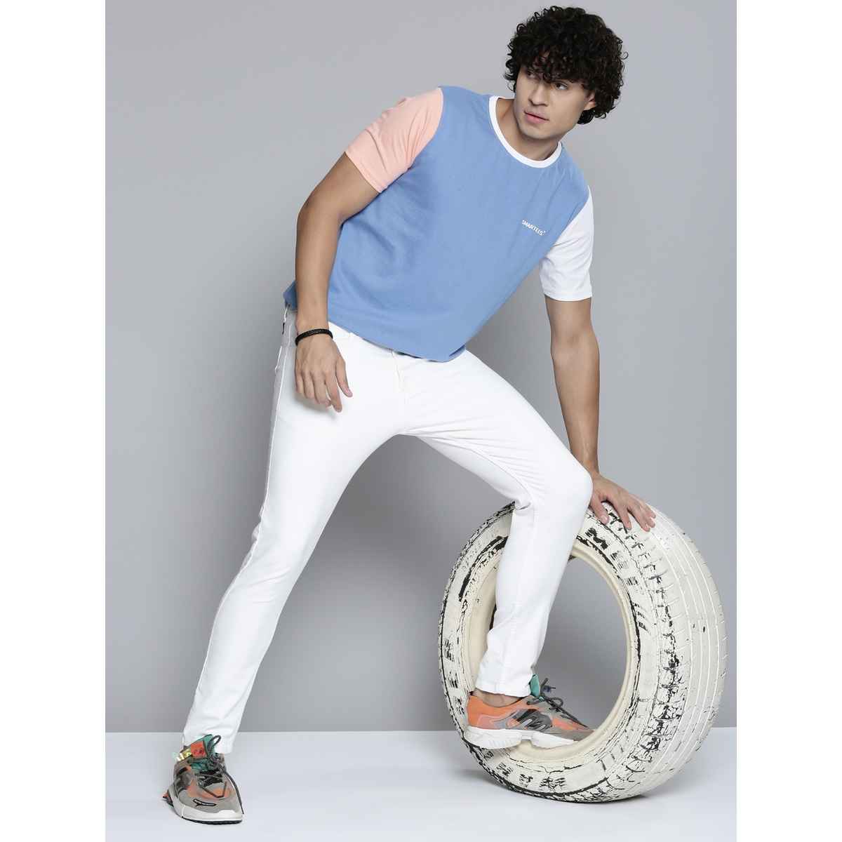 Smartees Men's Printed T-shirt | Blue - L