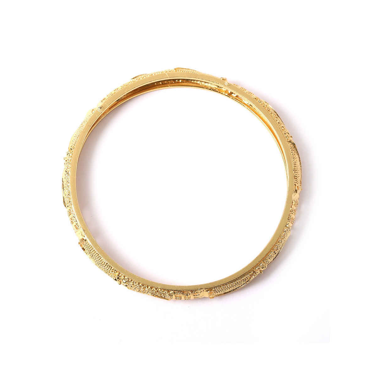 Youbella Traditional 1 Gm Gold Jewellery Gold Plated Bangle Set For Women (Golden)(Ybbn - 91519 - 2.6)