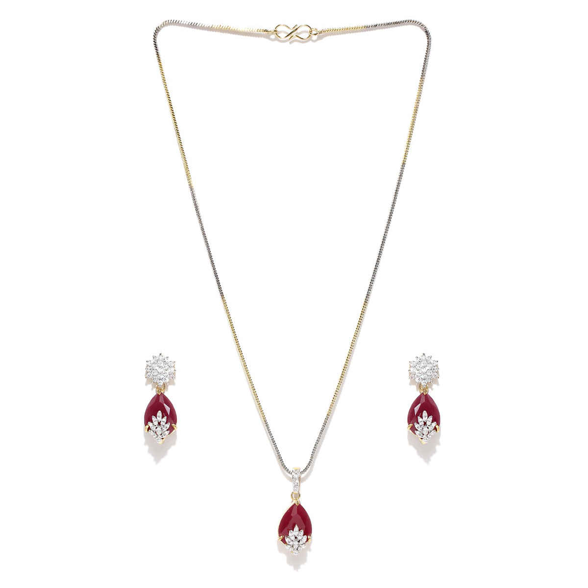Youbella Ad Combo Of Jewellery Set For Girls And Women (Red)(Mix - Combo - 77)
