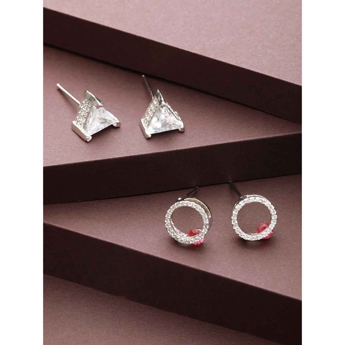 Priyaasi Silver Plated Earrings Set