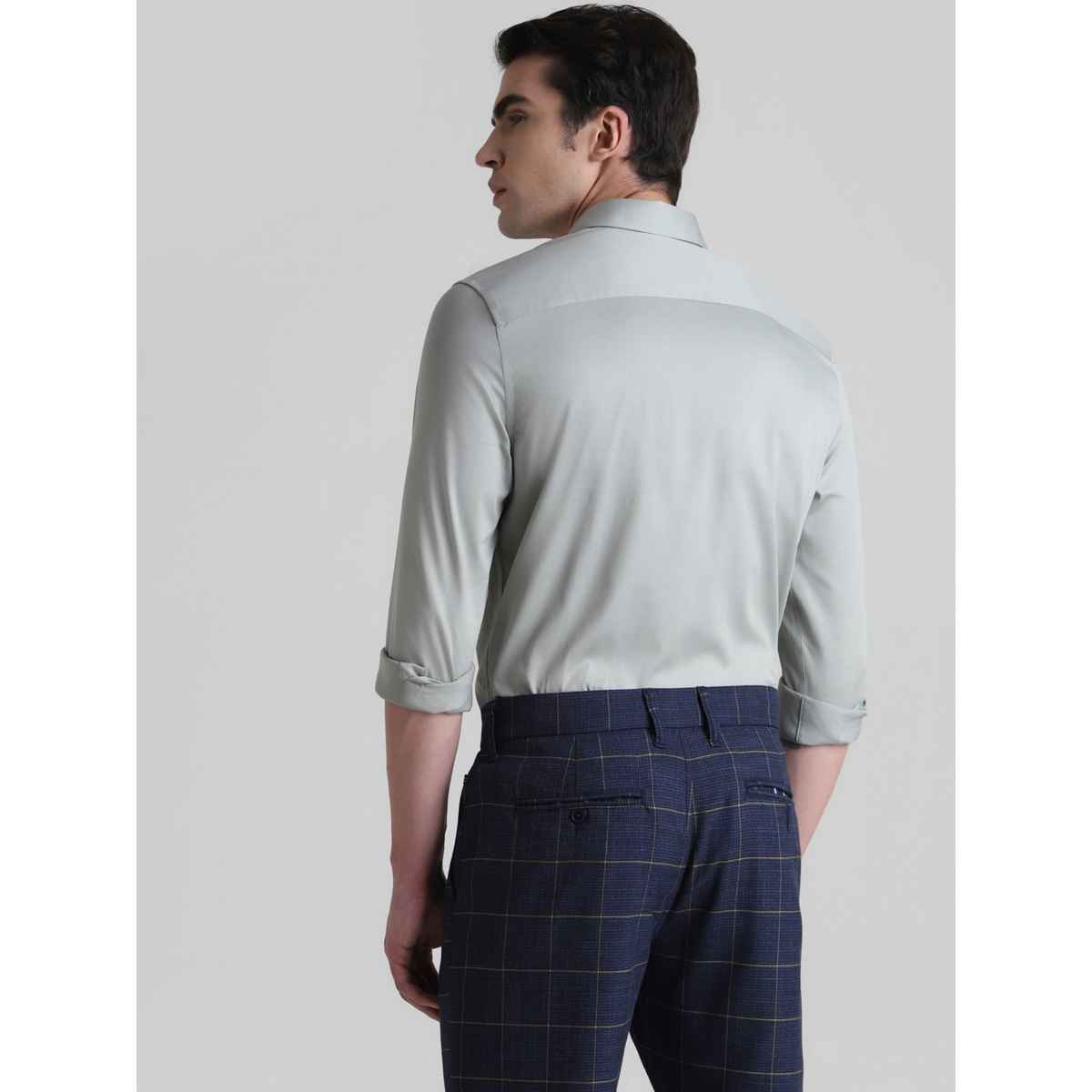 Jack & Jones Men's Slim Fit Shirt | Grey - S