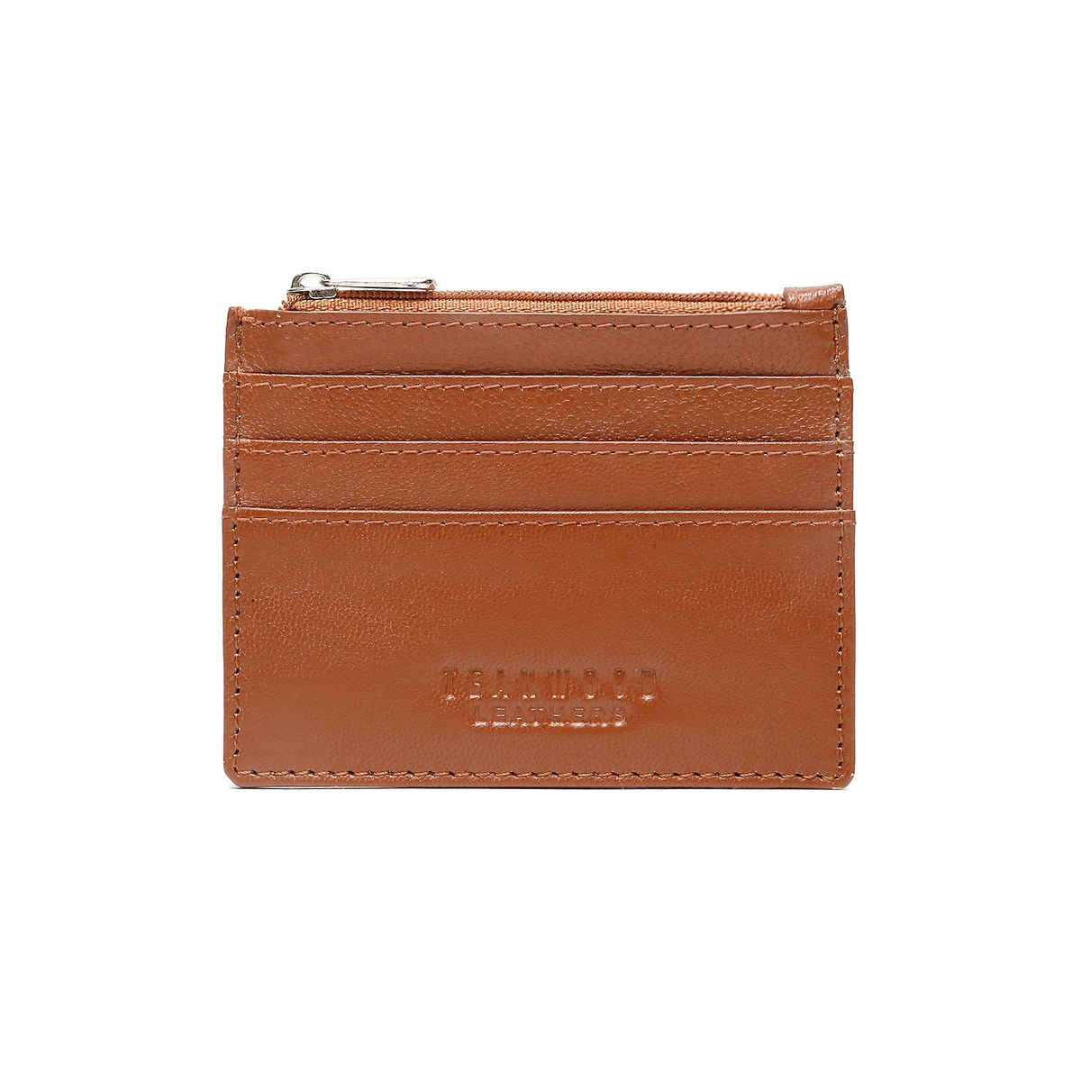Teakwood Men's Solid Genuine Leather Wallet | Tan - One Size