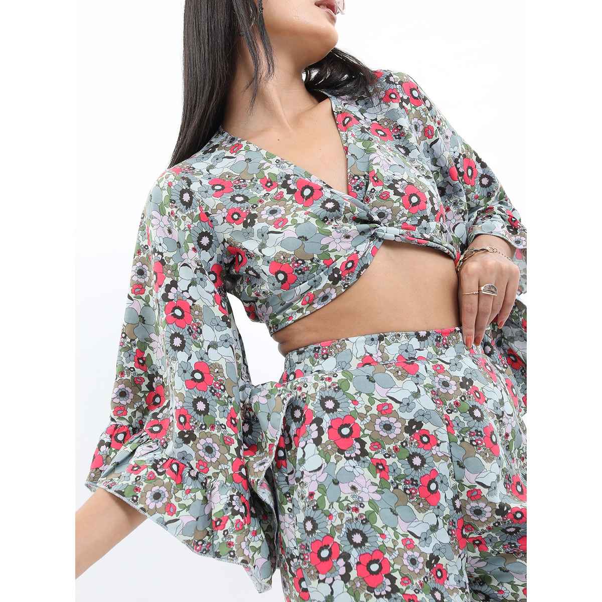 Ketch Women's Top with Trousers | Green - XL